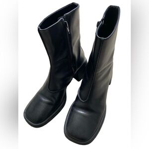 Vagabond Ansie Boots - Black Womens ankle boot with chunky heel